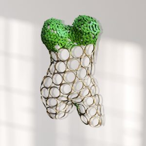 Metal Female Torso Mannequin | Handcrafted Sculpture for Unique Metal Wall Art Décor