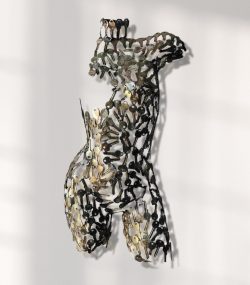 Metal keys Torso Statue: A Rust-Resistant and Eye-Catching Wall Decor