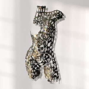 Metal keys Torso Statue: A Rust-Resistant and Eye-Catching Wall Decor