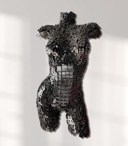 Metal Female Torso Mannequin | Unique Handcrafted Wall Art Sculpture | Metallic Mechanical Prowess |