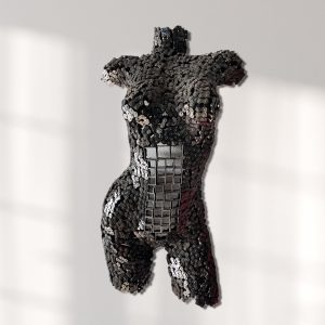 Metal Female Torso Mannequin | Unique Handcrafted Wall Art Sculpture | Metallic Mechanical Prowess |