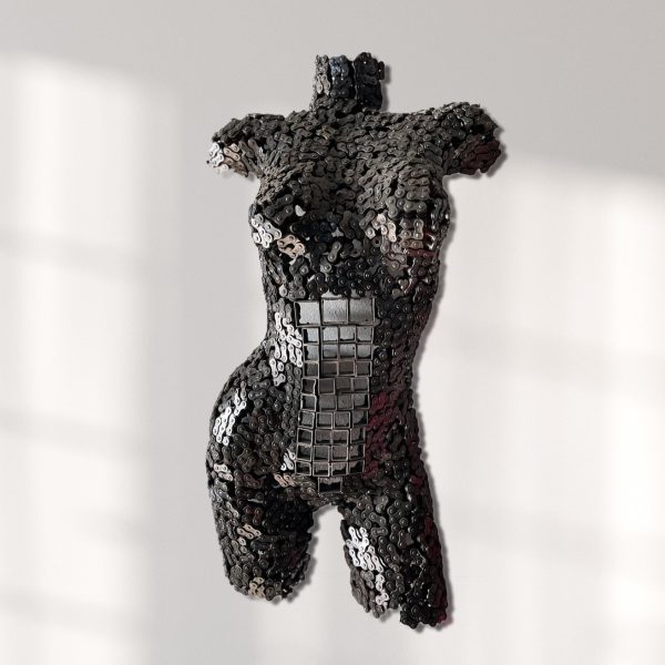 Metal Female Torso Mannequin | Unique Handcrafted Wall Art Sculpture | Metallic Mechanical Prowess |