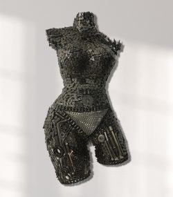 Wall Art Celebrating Women's Beauty - Metal Sculpture
