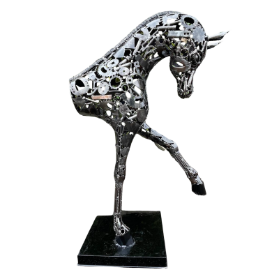 Artistic Steel Scrap animals Sculpture - Handmade Steel Art