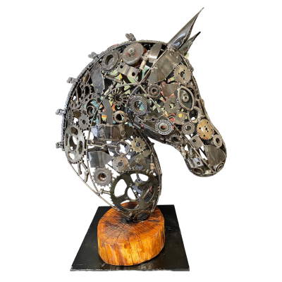 Artistic Steel Scrap animals Sculpture - Handmade Steel Art