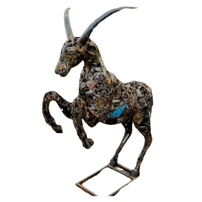 Artistic Steel Scrap animals Sculpture - Handmade Steel Art