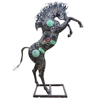 Artistic Steel Scrap animals Sculpture - Handmade Steel Art