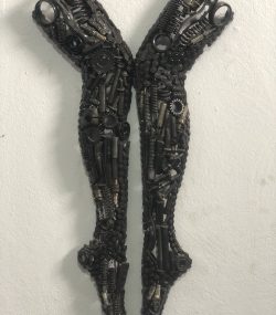 Artistic Steel Scrap Bust Sculpture - Handmade Steel Art