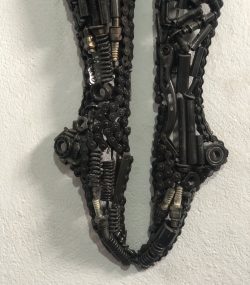 Artistic Steel Scrap Bust Sculpture - Handmade Steel Art