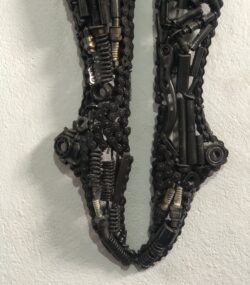 Artistic Steel Scrap Bust Sculpture - Handmade Steel Art