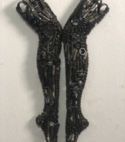 Artistic Steel Scrap Bust Sculpture - Handmade Steel Art