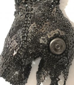 Artistic Steel Scrap Bust Sculpture - Handmade Steel Art
