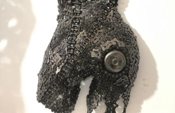 Artistic Steel Scrap Bust Sculpture - Handmade Steel Art