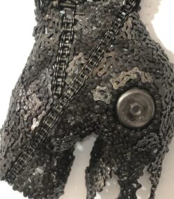 Artistic Steel Scrap Bust Sculpture - Handmade Steel Art