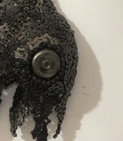 Women bust Decor -Wall Art -Artistic Steel Scrap Bust Sculpture - Handmade Steel Art