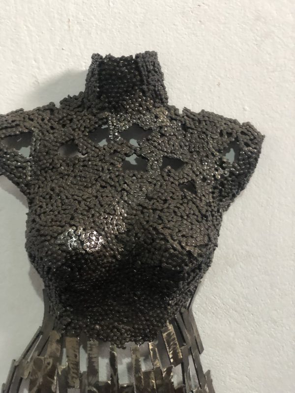 Captivating Women Torso Sculpture bust- Handmade Steel Art