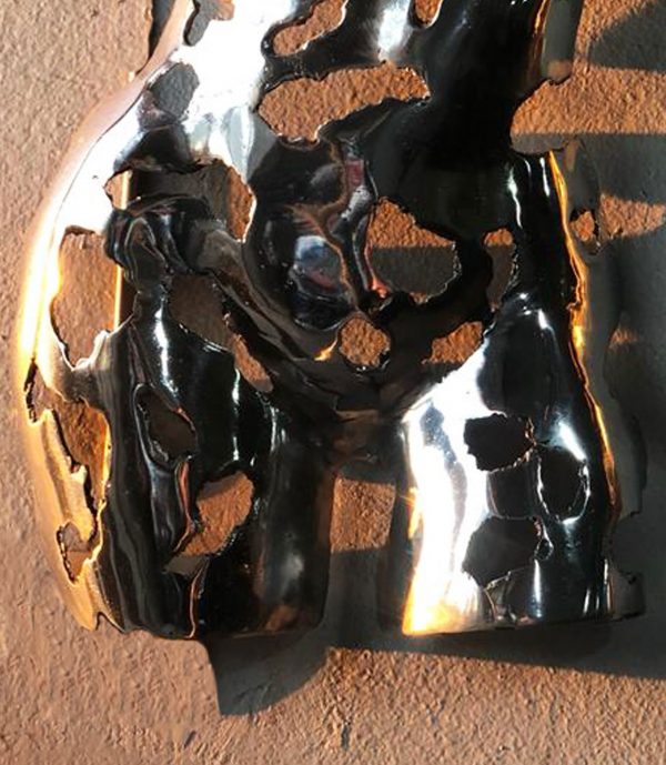 Captivating Female Torso Wall Art e - Handmade Steel Art