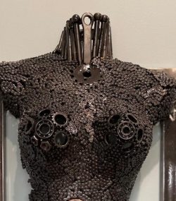 Handcrafted Scrap Metal Torso Sculpture - Handmade Steel Art