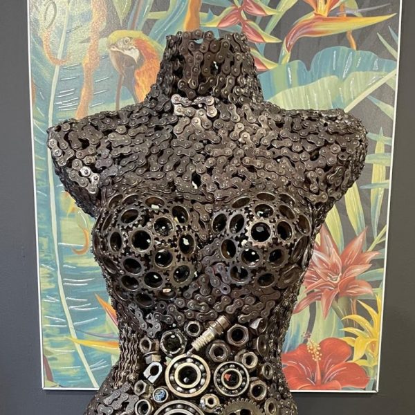 Handcrafted Scrap Bust Metal Art - Handmade Steel Art