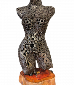 Handcrafted Bust Metal Art - Handmade Steel Art