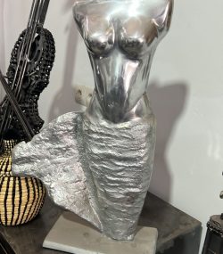 Handcrafted Aluminum Statue Bust - Handmade Steel Art