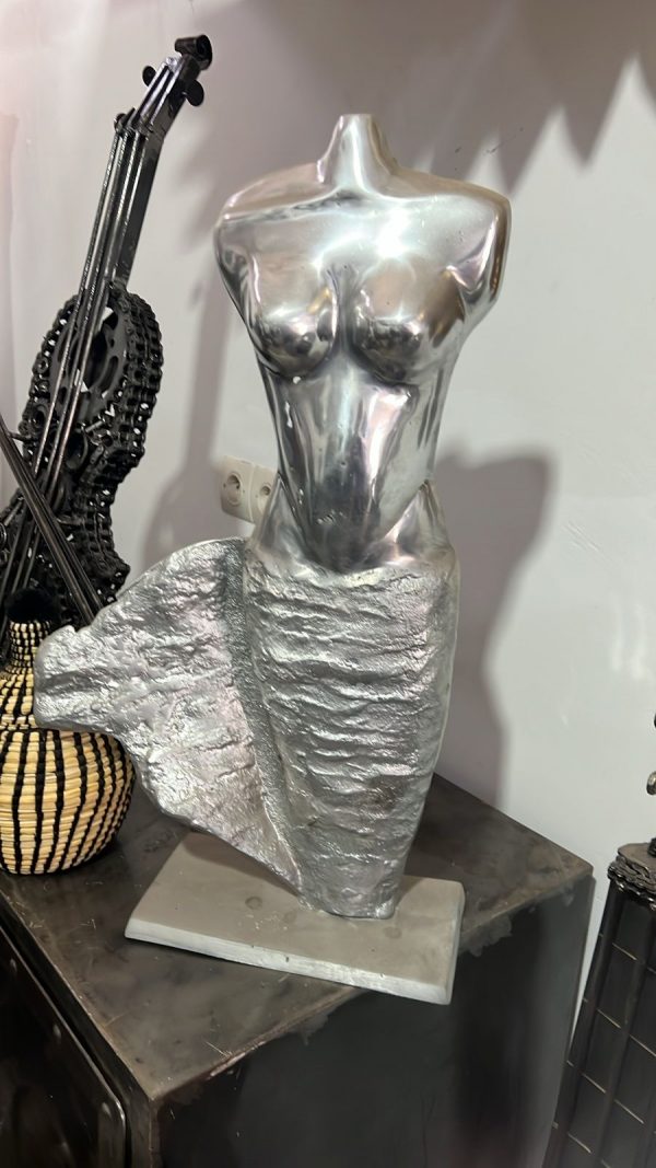 Handcrafted Aluminum Statue Bust - Handmade Steel Art