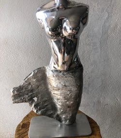 Handcrafted Aluminum Statue Bust - Handmade Steel Art