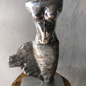 Handcrafted Aluminum Statue Bust - Handmade Steel Art