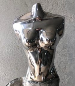 Handcrafted Aluminum Statue Bust - Handmade Steel Art