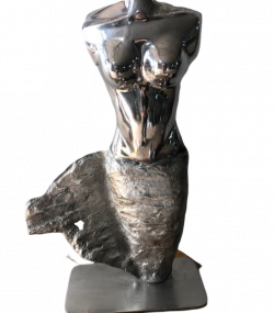Handcrafted Aluminum Statue Bust- Handmade Steel Art