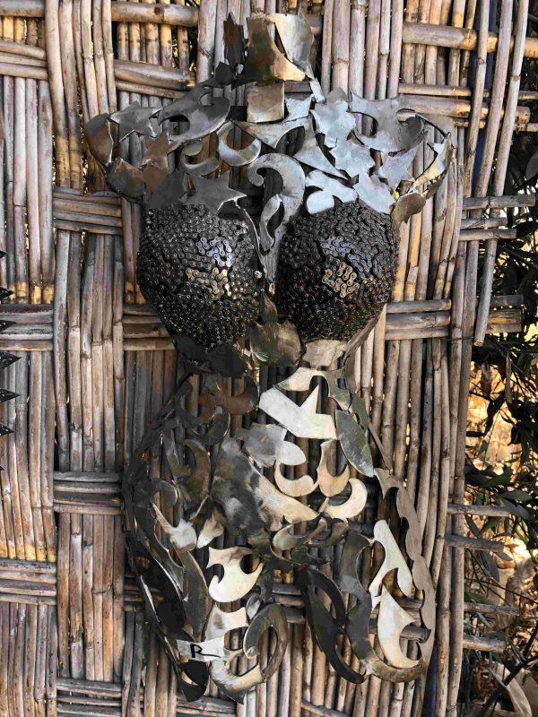 Welded Metal bust Statue - Metal Torso Sculpture - Handmade Steel Art