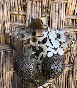 Welded Metal bust Statue - Metal Torso Sculpture - Handmade Steel Art