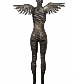 Welded Metal bust Statue - Metal Torso Sculpture - Handmade Steel Art