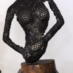 Wall Sculpture for Home Decor - Metal Torso statue- Handmade Steel Art