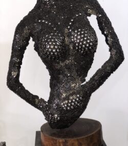 Wall Sculpture for Home Decor - Metal Torso statue- Handmade Steel Art
