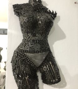 Wall Art Celebrating Women's Beauty - Handmade Steel Art