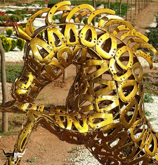 Handcrafted Scrap Metal Horse Sculpture - Handmade Steel Art