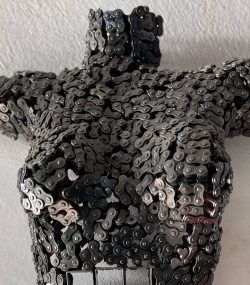 Handmade Steel Bust from Recycled Materials -steel Female Torso Mannequin