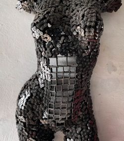 Handmade Steel Bust from Recycled Materials -steel Female Torso Mannequin