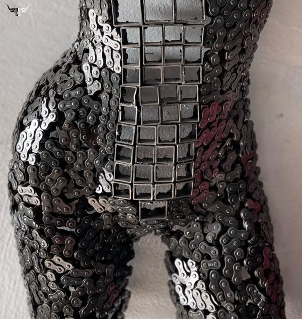 Handmade Steel Bust from Recycled Materials -steel Female Torso Mannequin