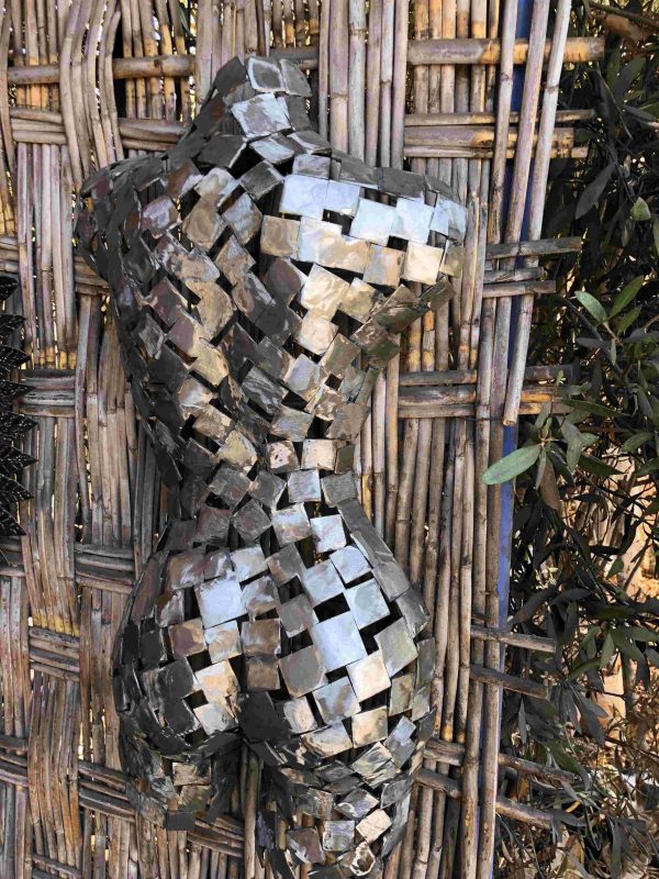 Welded Metal bust Statue - Metal Torso Sculpture - Metalic Wall art Decor