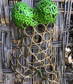 Welded Metal bust Statue - Metal Torso Sculpture - Handmade Steel Art