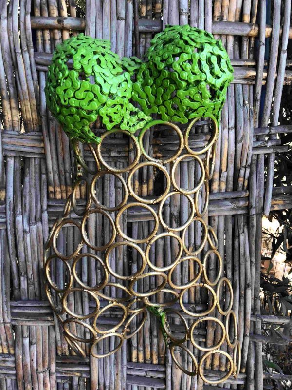 Welded Metal bust Statue - Metal Torso Sculpture - Handmade Steel Art
