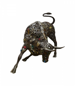 Artistic Steel Scrap animals Sculpture - Handmade Steel Art
