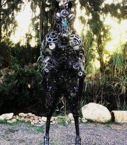 Handcrafted Scrap Metal Horse Sculpture - Handmade Steel Art