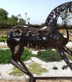 Handcrafted Scrap Metal Horse Sculpture - Handmade Steel Art