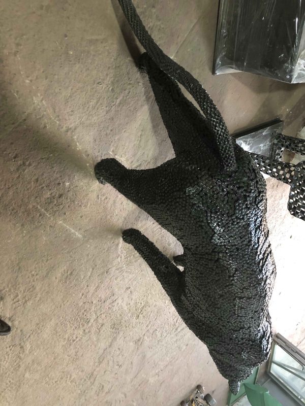Scrap Metal leopard Sculpture Handmade Steel Art