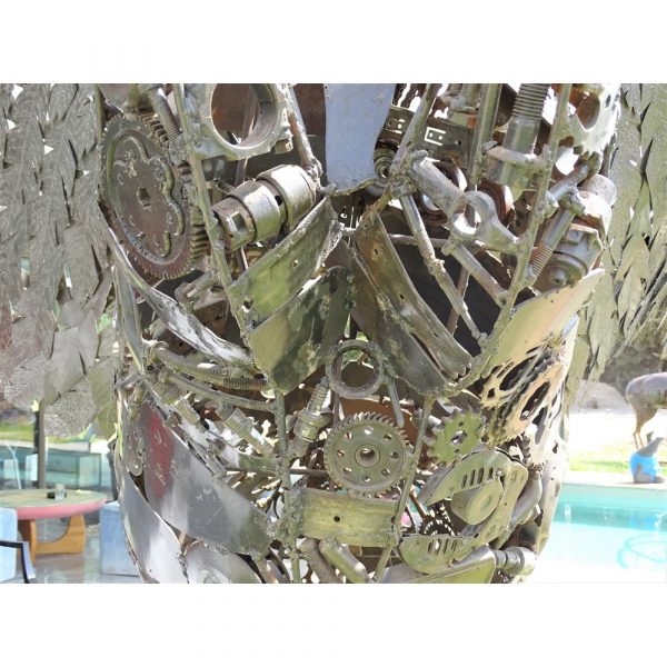 Scrap Metal Horse Sculpture Handmade Steel Art-standing Steel Animal Figurine