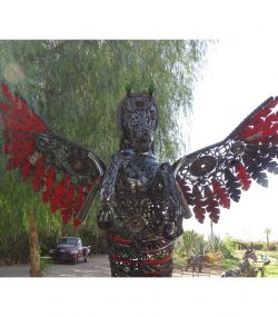 Scrap Metal Horse Sculpture Handmade Steel Art