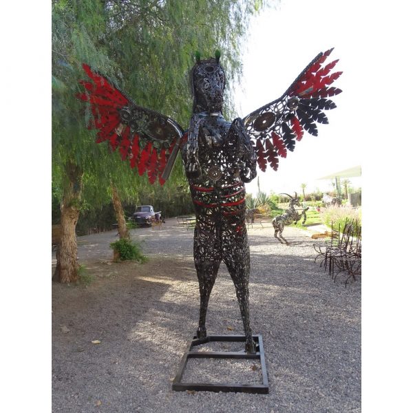 Scrap Metal Horse Sculpture Handmade Steel Art
